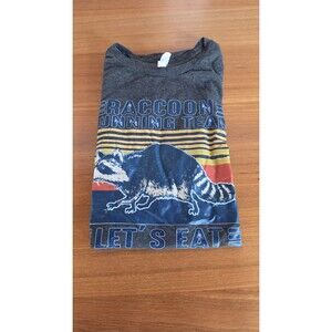 Men's T-shirt Racoon Running Team Let's Eat Trash Instead Size 3XL